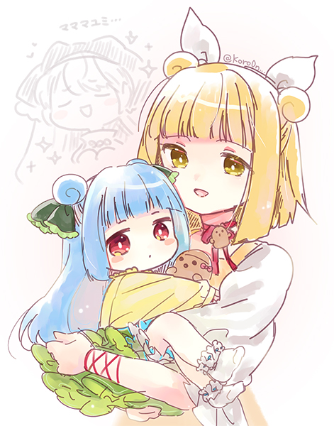 haniyasushin keiki and joutouguu mayumi (touhou) drawn by biyon