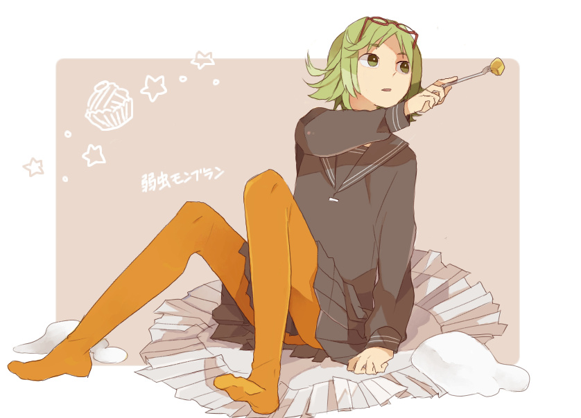 gumi (vocaloid and 1 more) drawn by tokiya_(aha_may)