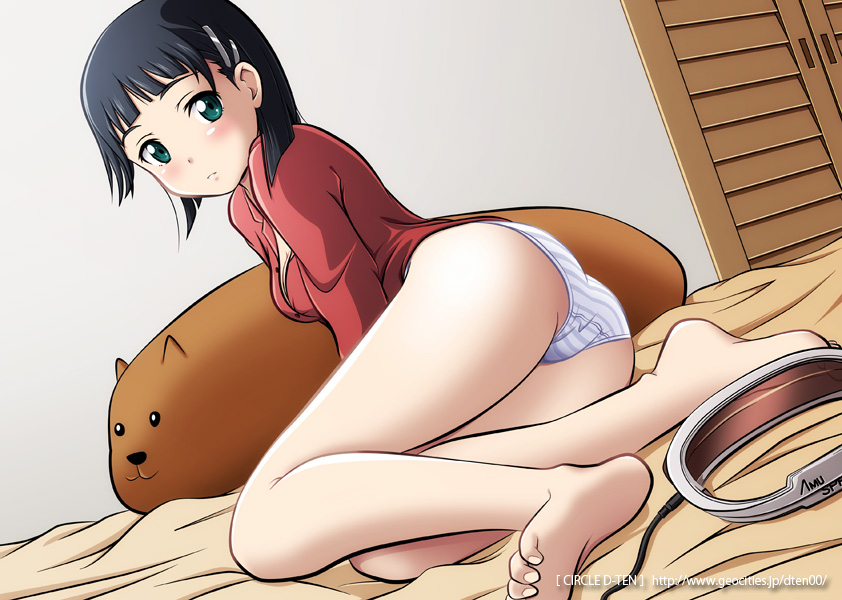 kirigaya suguha and capybara-san (sword art online) drawn by d-ten