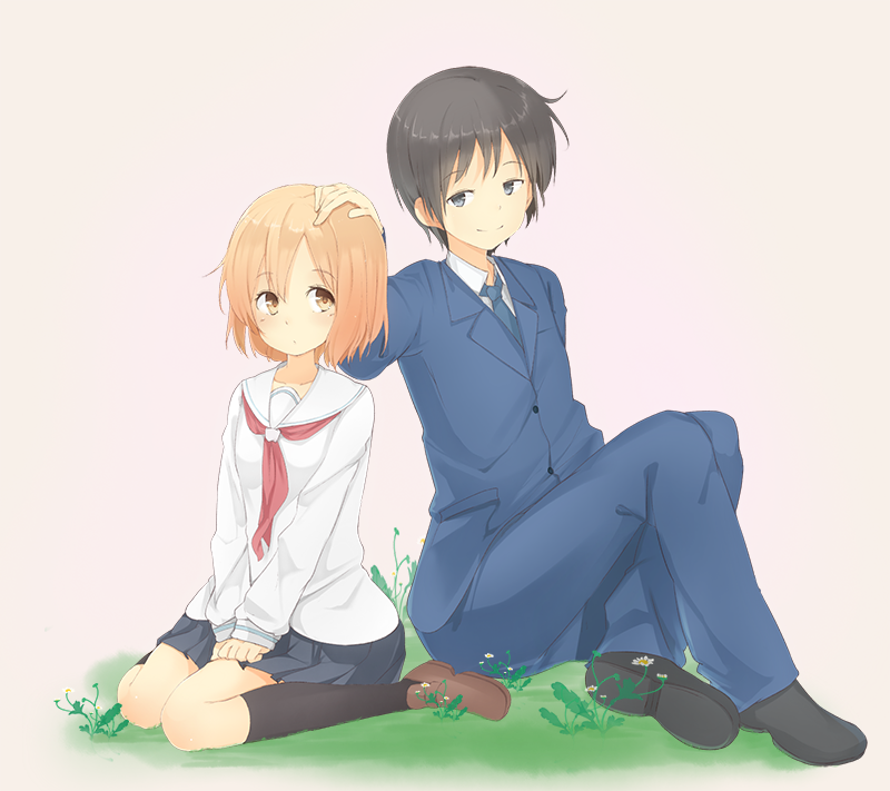 kotoura haruka and manabe yoshihisa (kotoura-san) drawn by alp