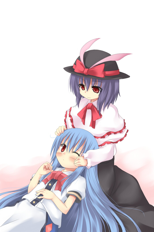 hinanawi tenshi and nagae iku (touhou) drawn by nami_(cassette)
