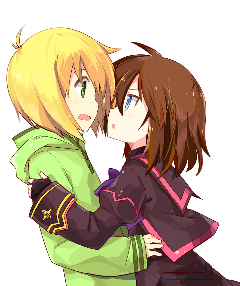 yuuno scrya and stern the destructor (lyrical nanoha and 3 more) drawn by shenbei_xiaoqiu