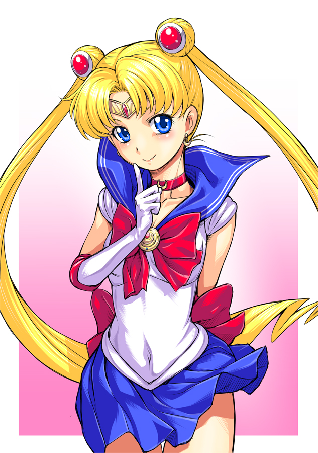 tsukino usagi and sailor moon (bishoujo senshi sailor moon) drawn by kouda_tomohiro