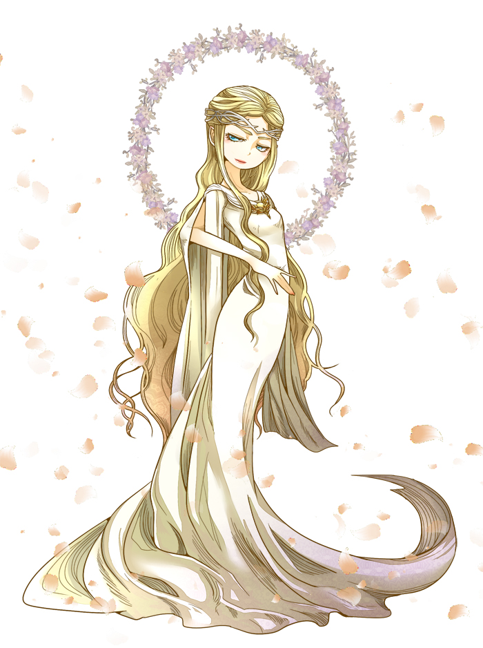 galadriel (tolkien's legendarium and 1 more) drawn by toriko_(tenawan)