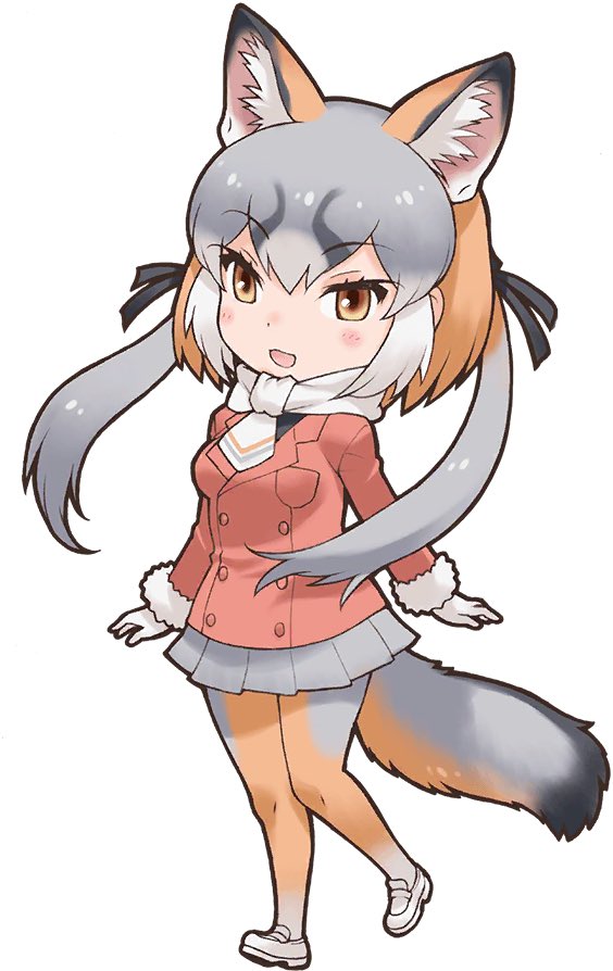 island fox (kemono friends and 1 more) drawn by yoshizaki_mine