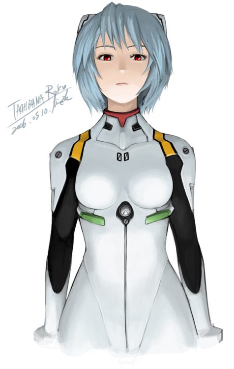 ayanami rei (neon genesis evangelion) drawn by tachibana_roku