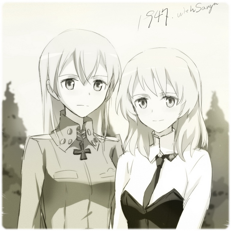 sanya v. litvyak and eila ilmatar juutilainen (world witches series and 1 more) drawn by kisetsu