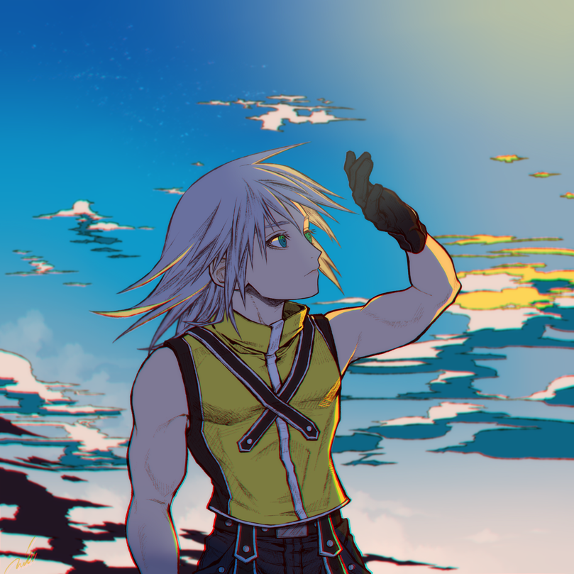 riku (kingdom hearts and 1 more) drawn by mim_(mimya0600)