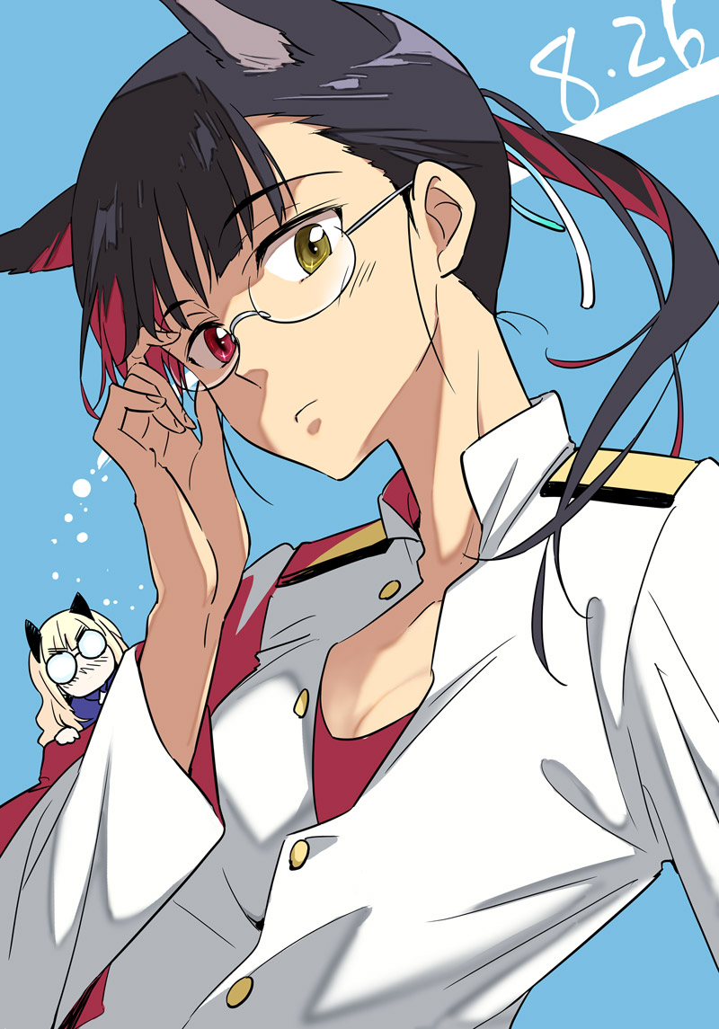 perrine h. clostermann and sakamoto mio (world witches series and 1 more) drawn by agahari