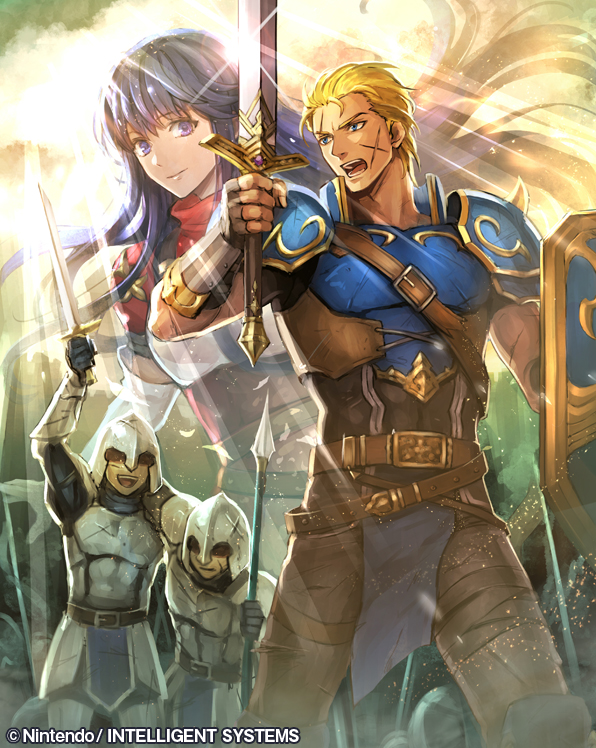 caeda and ogma (fire emblem and 2 more) drawn by nijihayashi