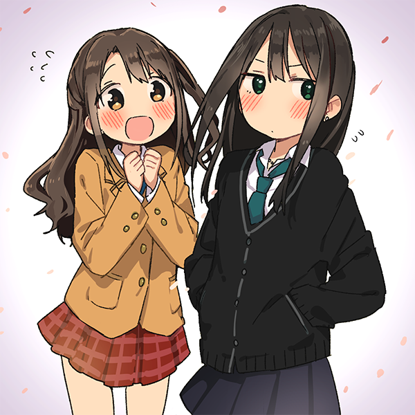 shibuya rin and shimamura uzuki (idolmaster and 1 more) drawn by momose_(oqo)