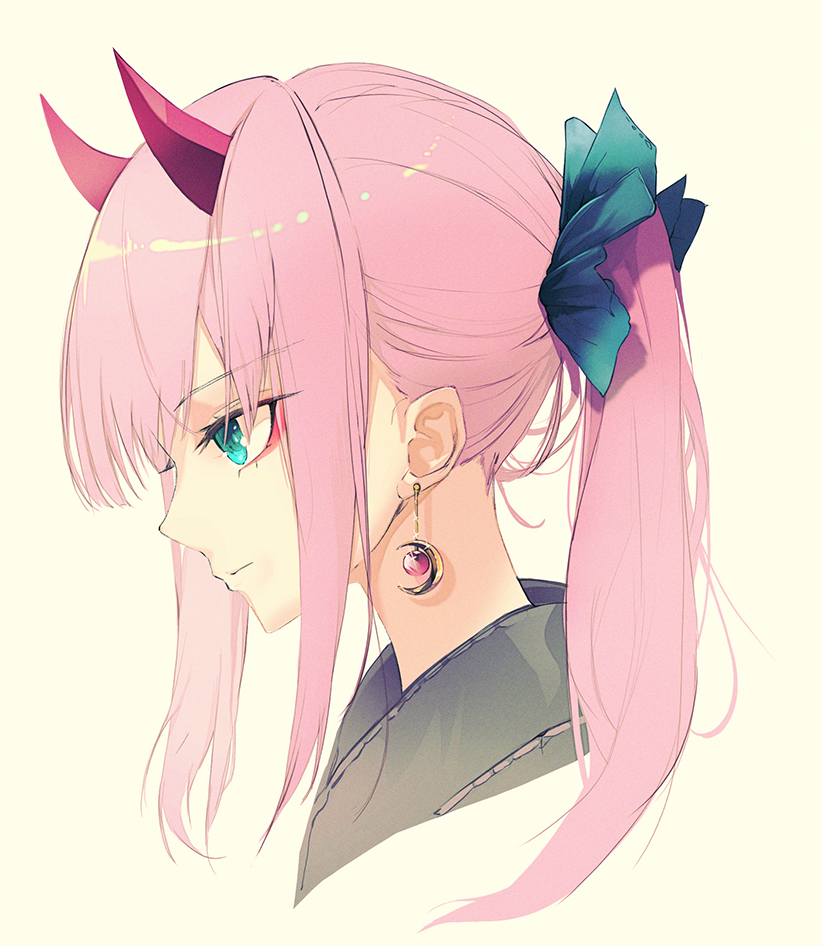 zero two (darling in the franxx) drawn by kooemong