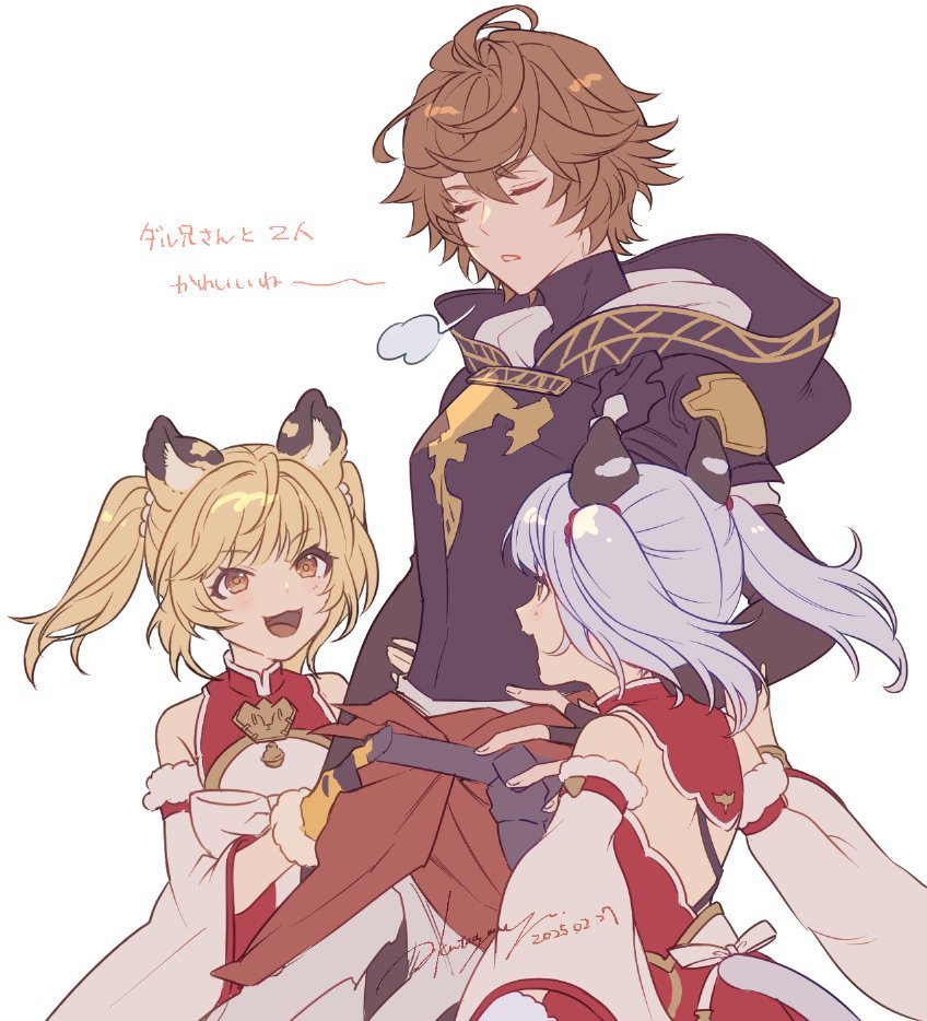 sandalphon, bai, and huang (granblue fantasy) drawn by yotsubaya
