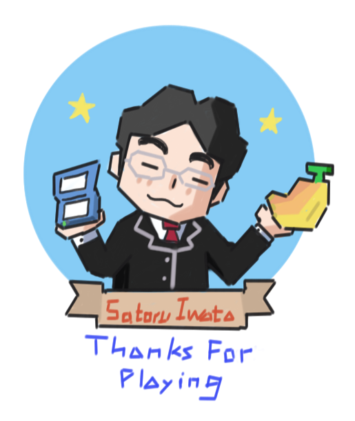 iwata satoru (nintendo) drawn by meteor_maiden