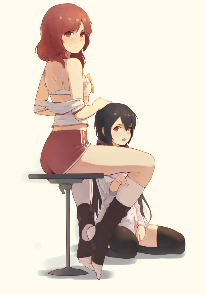 nishikino maki and yazawa nico (love live! and 1 more) drawn by gujianshaonu
