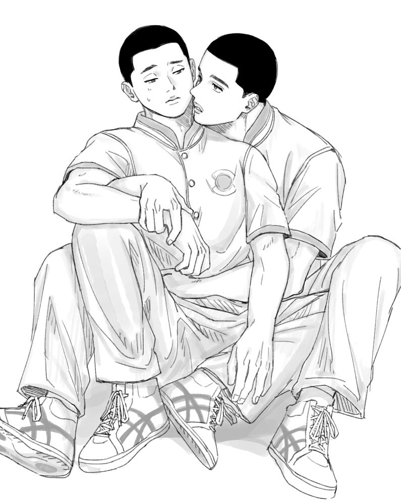 fukatsu kazunari and ichinokura satoshi (slam dunk) drawn by mcm3b3