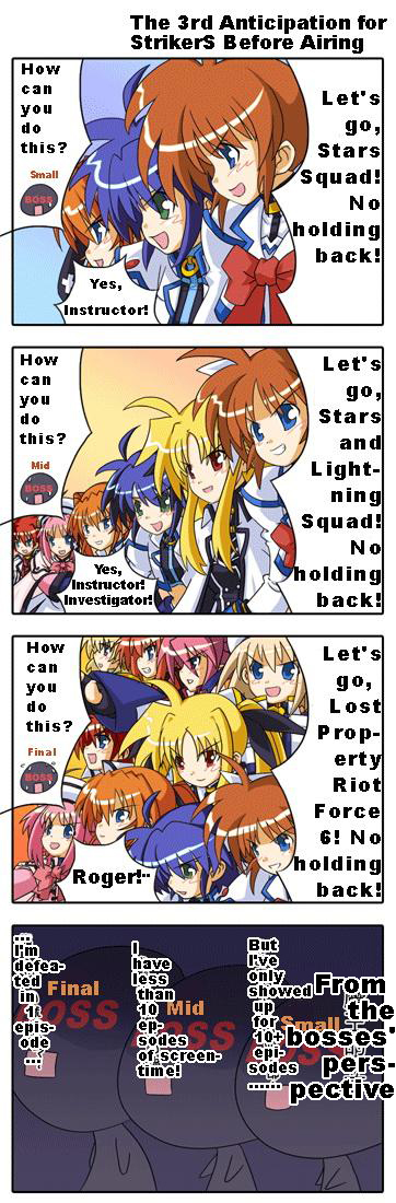 fate testarossa, takamachi nanoha, yagami hayate, vita, signum, and 5 more (lyrical nanoha and 1 more)
