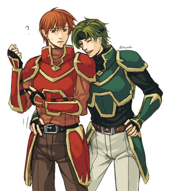 kent and sain (fire emblem and 1 more) drawn by meganemido