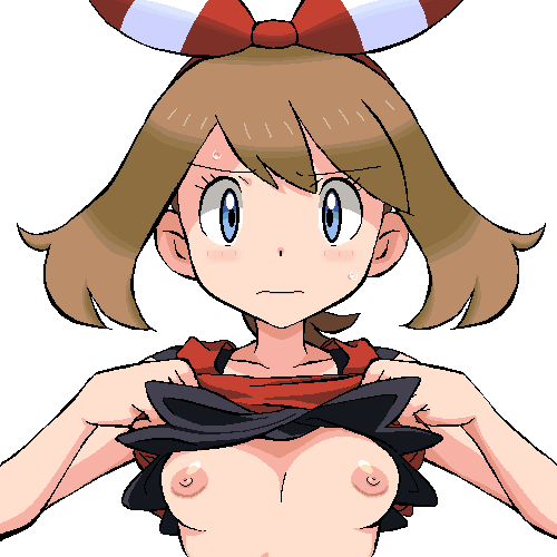 may (pokemon and 1 more) drawn by gomatarou_(pixiv196136)