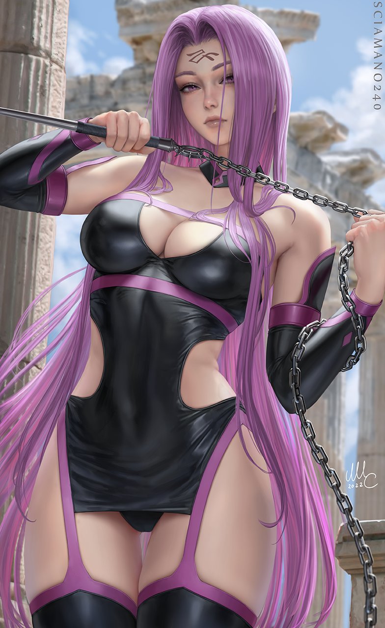 medusa (fate and 2 more) drawn by sciamano240