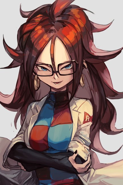 android 21 (dragon ball and 1 more) drawn by hungry_clicker