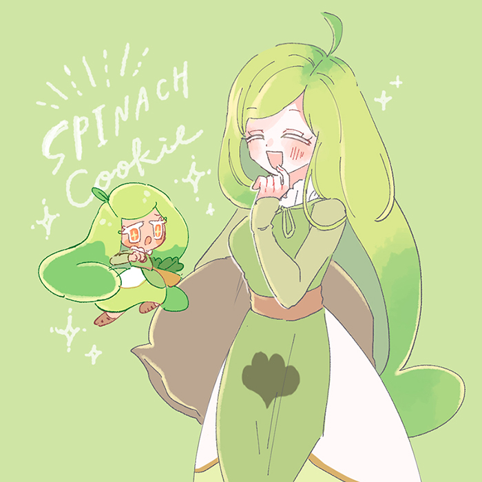 spinach cookie (cookie run and 1 more) drawn by mamimumemo
