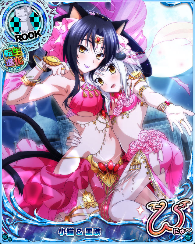 kuroka and toujou koneko (high school dxd and 1 more)