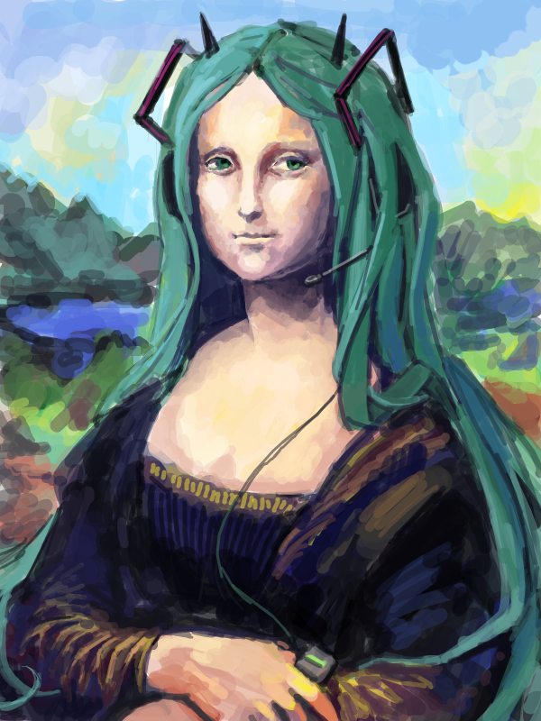 hatsune miku (vocaloid and 1 more) drawn by arsenixc