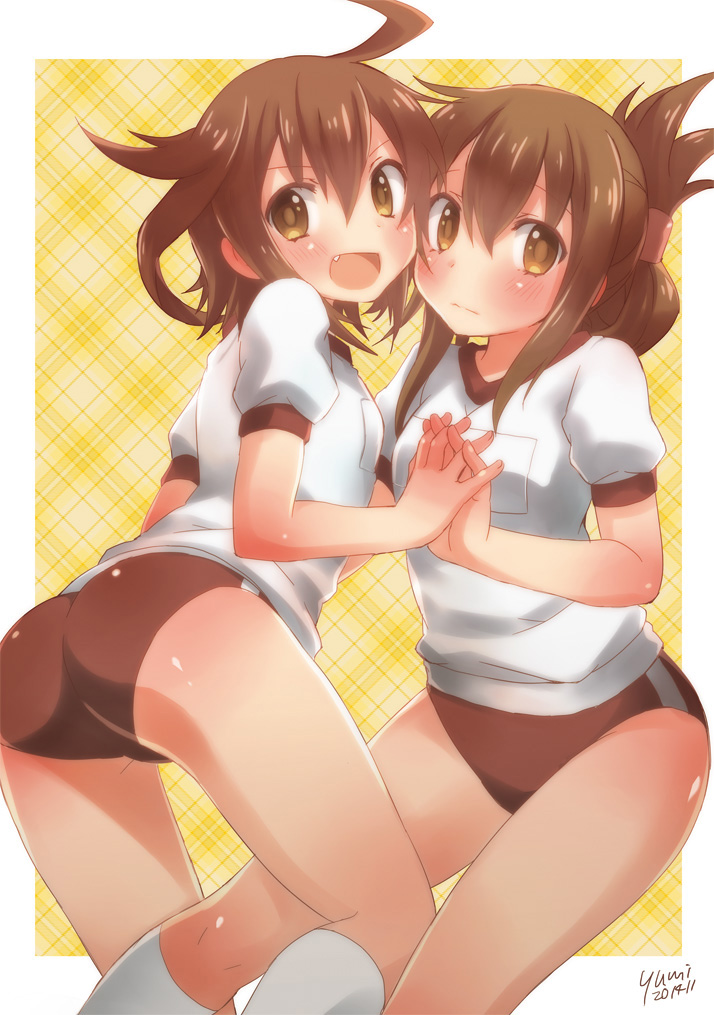inazuma and ikazuchi (kantai collection) drawn by yumi_yumi