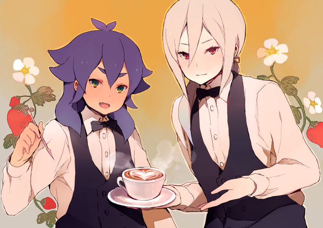afuro terumi and kishibe taiga (inazuma eleven and 1 more) drawn by tokio_neo