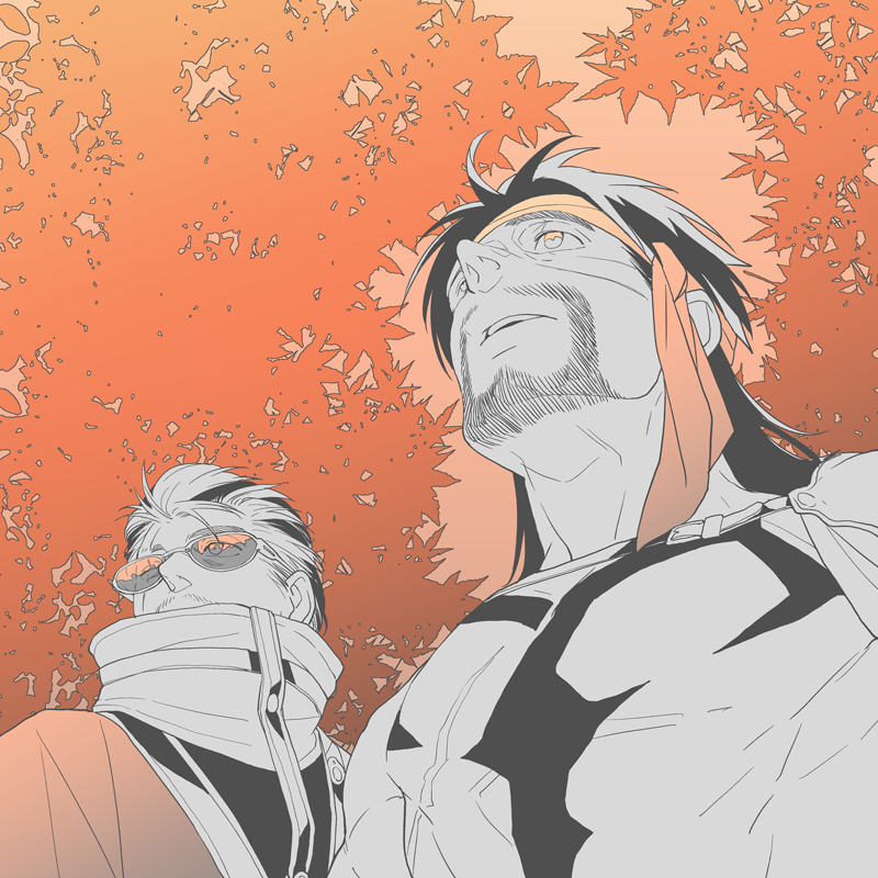 jecht and auron (final fantasy and 1 more) drawn by 4100
