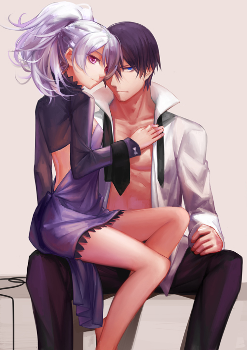 yin and hei (darker than black) drawn by geolim