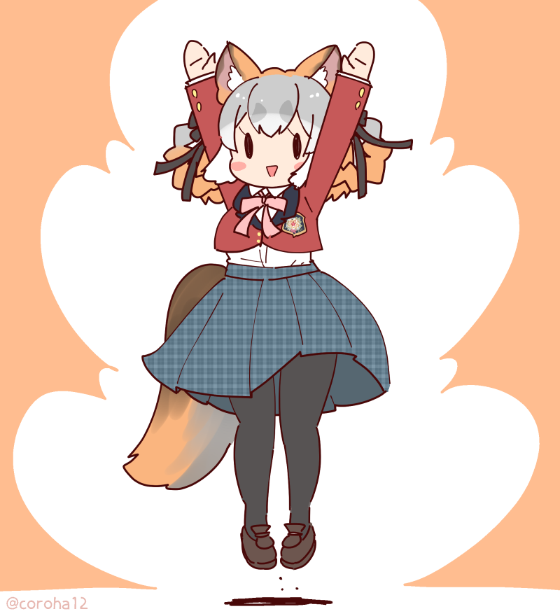 island fox (kemono friends and 1 more) drawn by coroha