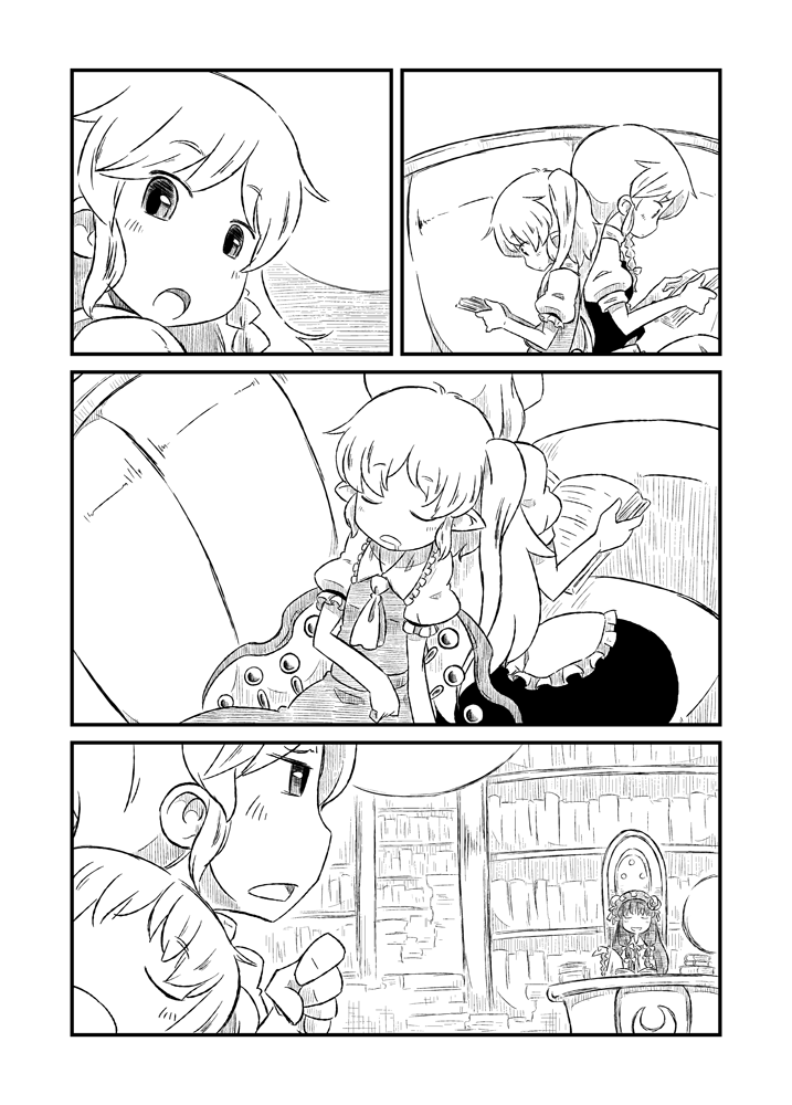 kirisame marisa, flandre scarlet, and patchouli knowledge (touhou) drawn by sonson_(eleven)