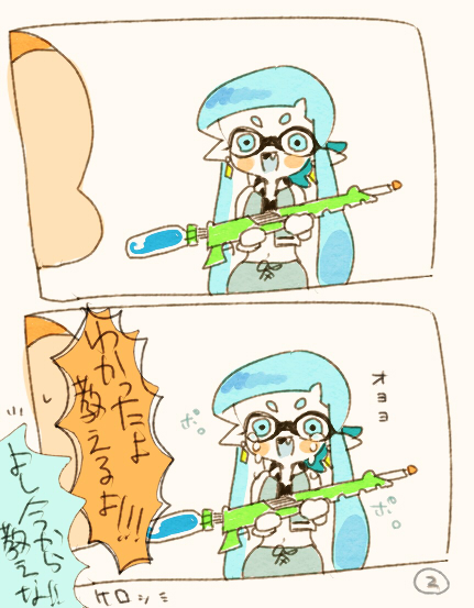 inkling player character, inkling girl, and inkling boy (splatoon and 1 more) drawn by senoitiziku