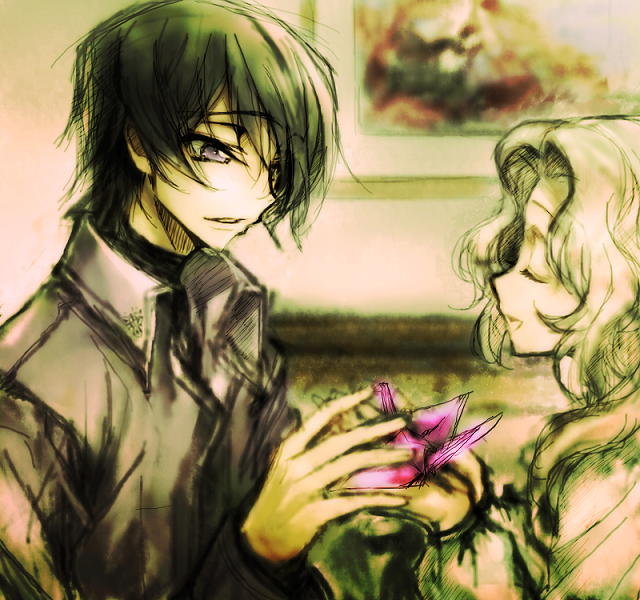 lelouch vi britannia and nunnally vi britannia (code geass) drawn by c_(rahit)