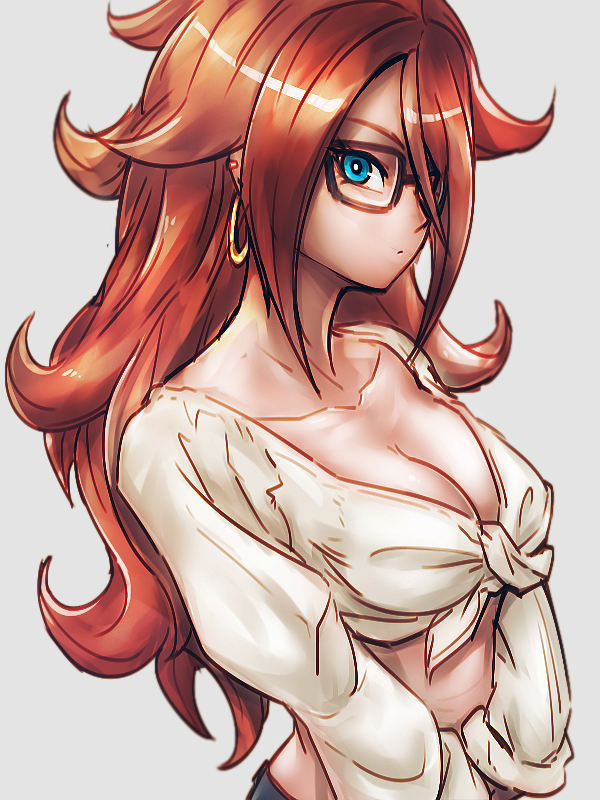 android 21 (dragon ball and 1 more) drawn by kemachiku