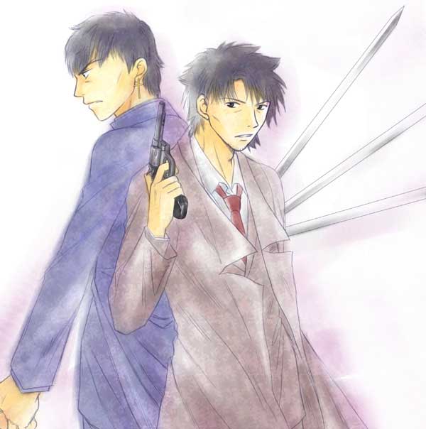 kotomine kirei and emiya kiritsugu (fate and 1 more)