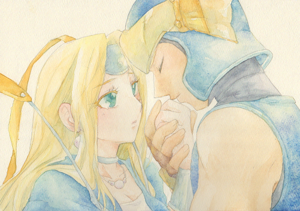 mireyu and amos (dragon quest and 1 more) drawn by kobachi