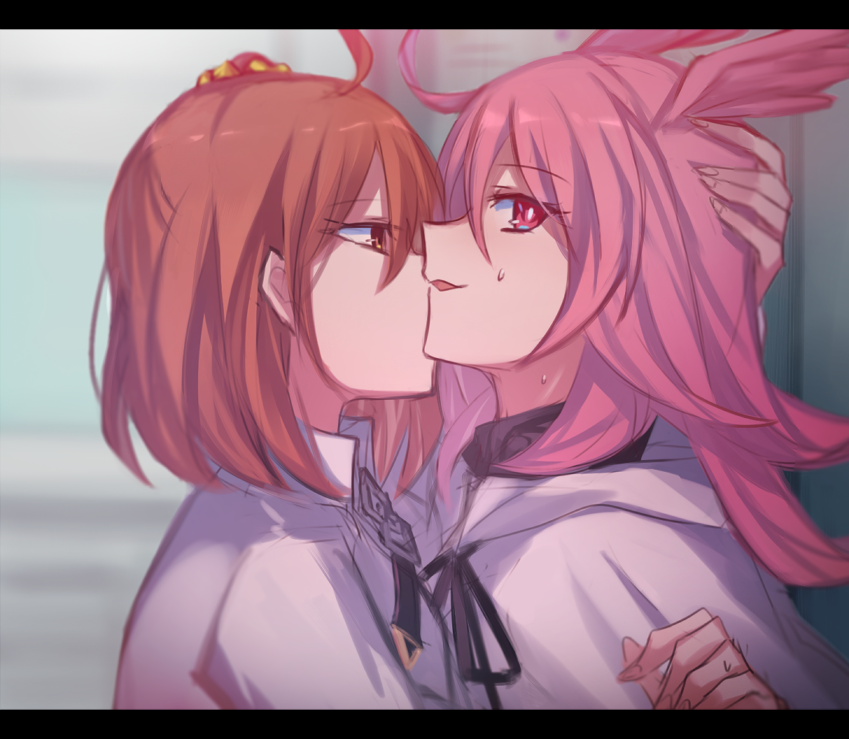 fujimaru ritsuka, valkyrie, and hildr (fate and 1 more) drawn by aoki_shizumi