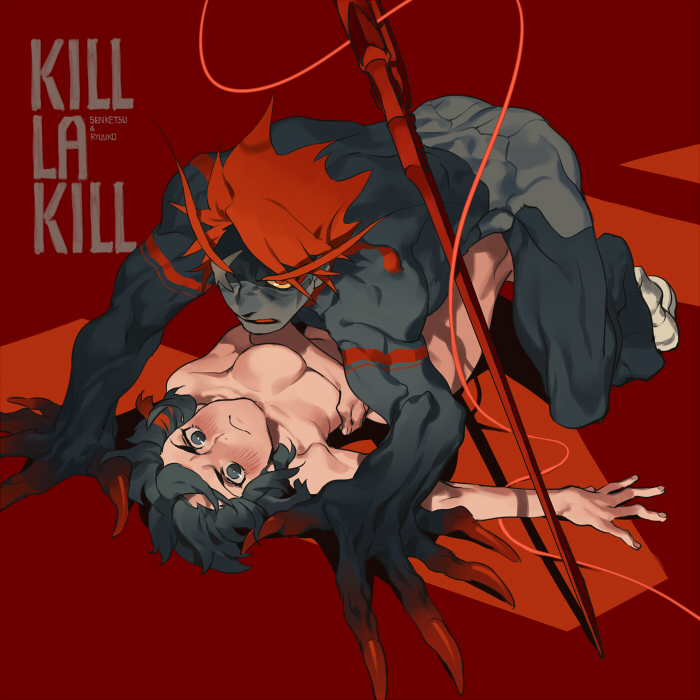 matoi ryuuko and senketsu (kill la kill) drawn by rei_(sanbonzakura)