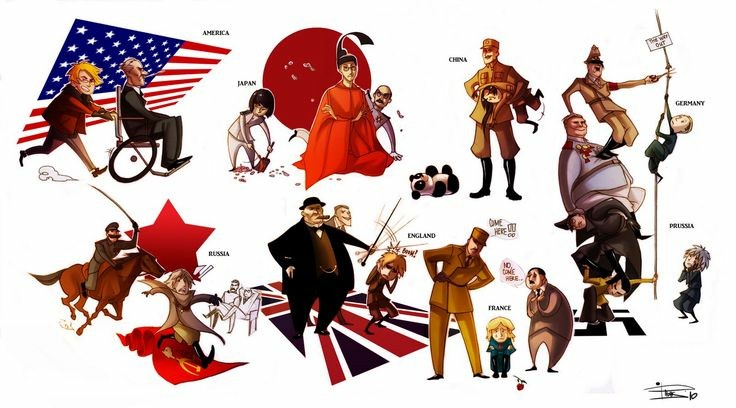 america, united kingdom, japan, russia, china, and 13 more (real life and 1 more)