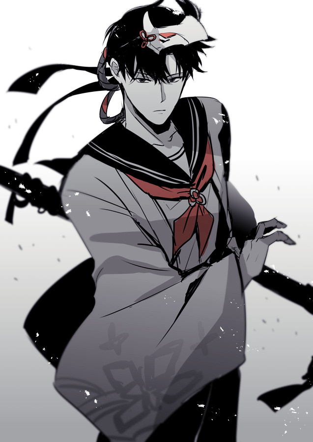 sung jin-woo (solo leveling) drawn by wab_lev