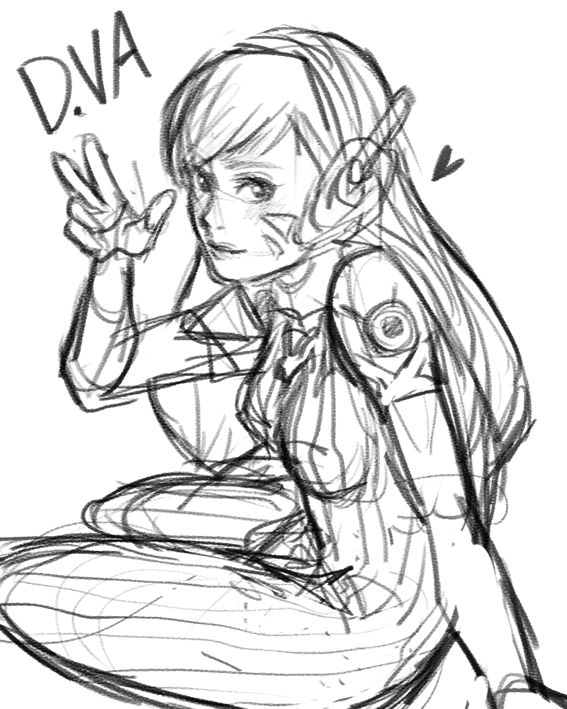 d.va (overwatch and 1 more) drawn by nagomu_(nagomu38)