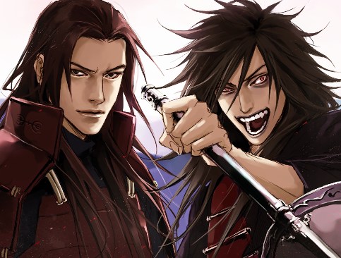 uchiha madara and senju hashirama (naruto) drawn by lily_(artist)