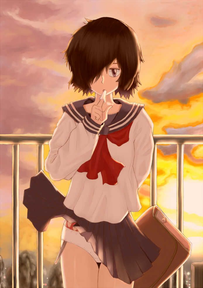 urabe mikoto (nazo no kanojo x) drawn by muramasa03