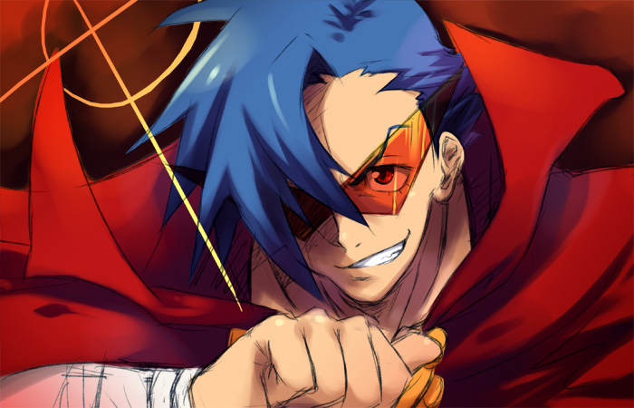 kamina (tengen toppa gurren lagann) drawn by pandaki_(aki)