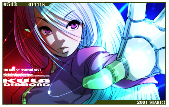 kula diamond (the king of fighters and 1 more) drawn by falcoon