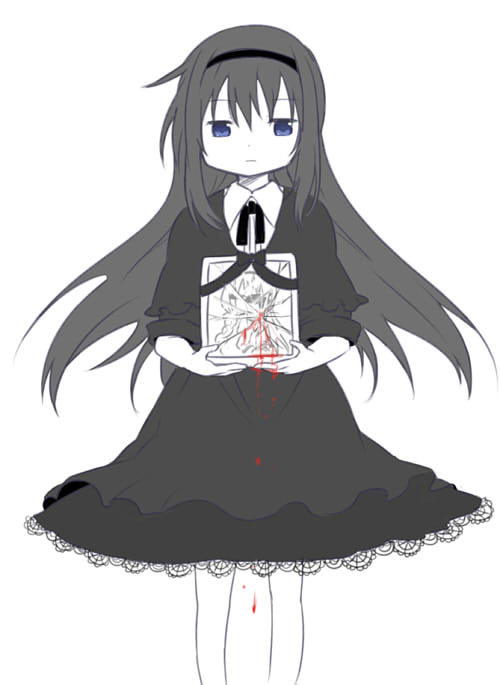 akemi homura (mahou shoujo madoka magica and 1 more) drawn by kasagi