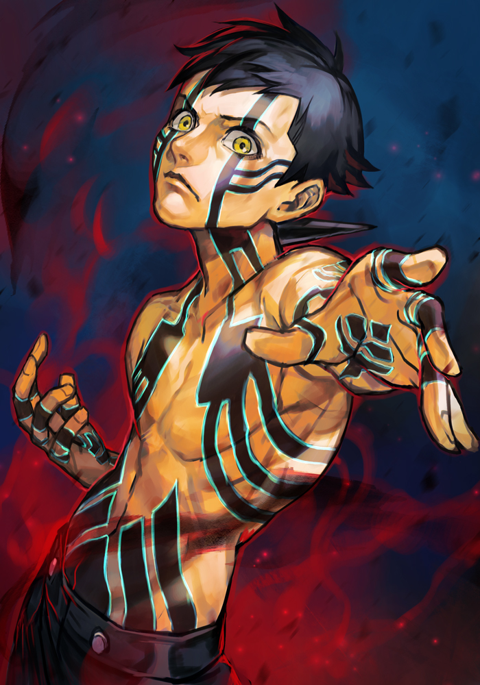 demi-fiend (shin megami tensei and 1 more) drawn by hungry_clicker